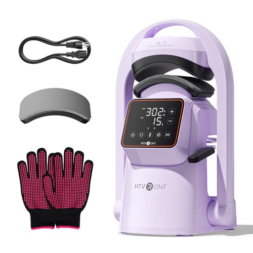HTVRONT Auto Hat Press Machine, Hat Heat Press Machine