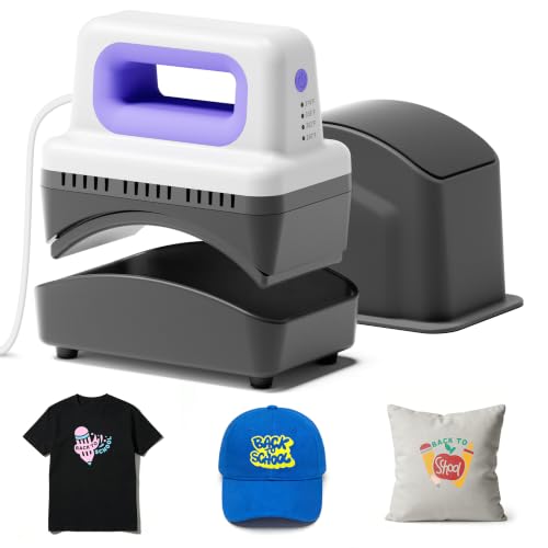 LIKCUT Hat Press SZ01, Lightweight Hat Press Heat Machine for Caps with 4 Heating Levels, 10min Auto-Off, for Vinyl, Sublimation, Heat Transfer Projects