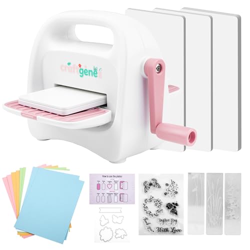 CraftGenes Mini Die Cutting & Embossing Machine, 3.5-Inch Starter Kit