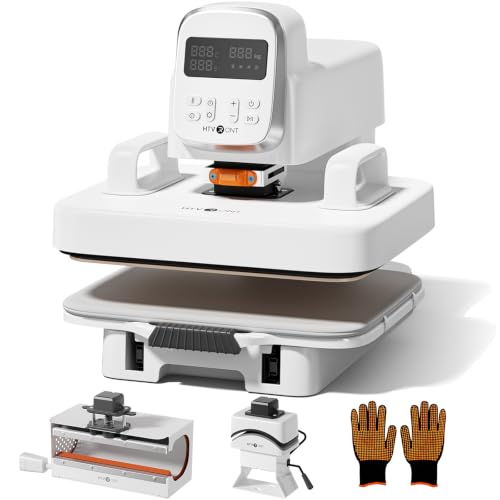 HTVRONT 3 in 1 Auto Heat Press Machine with Adjustable Pressure, 12X10