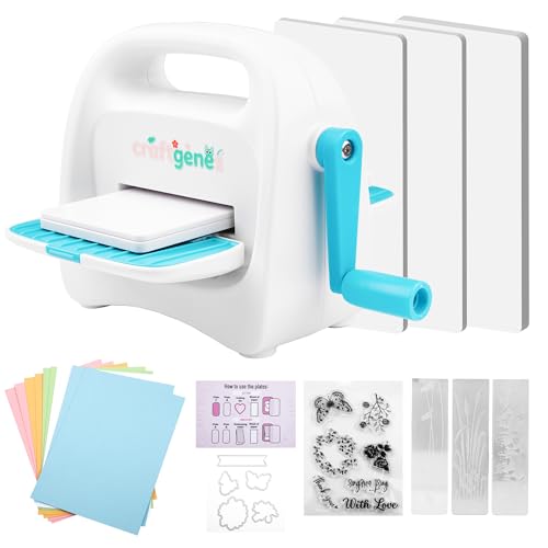 CraftGenes Mini Die Cutting & Embossing Machine, 3.5-Inch Starter Kit