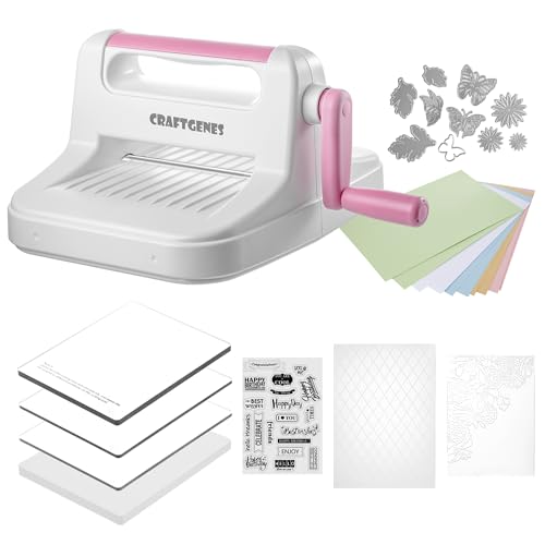 CraftGenes 6 Inch Manual Die Cutting and Embossing Machine for Card Making