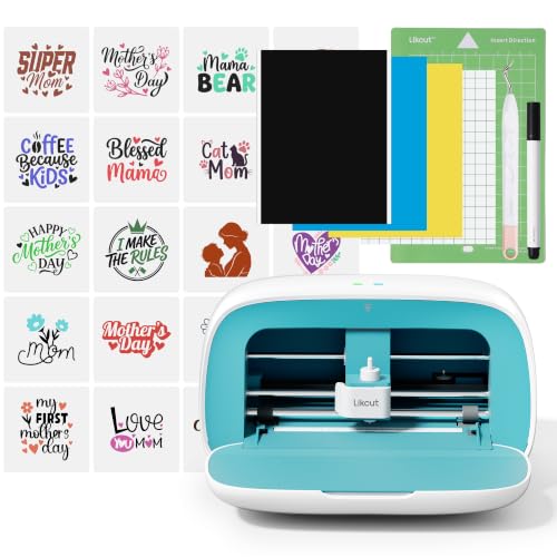 Likcut S501 Vinyl Cutter Machine, 4.5" Compact Die Cutting Machine