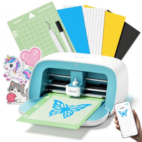 Likcut S501 Vinyl Cutter Machine, 4.5" Compact Die Cutting Machine
